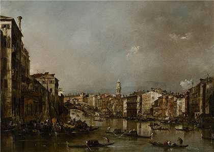 弗朗切斯科·瓜迪（Francesco Guardi，意大利画家)-(查看大运河朝向里亚托（约 1785 年）)