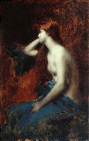让-雅克·亨纳 (Jean-Jacques Henner，法国画家)-(遐想（1904-1905）)