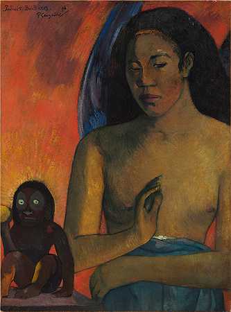 保罗·高更（Paul Gauguin，法国画家）-(巴巴雷斯诗 (1896))