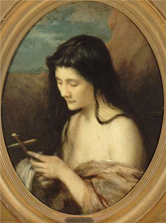 让-雅克·亨纳 (Jean-Jacques Henner，法国画家)-(埃及圣玛丽 (1861))