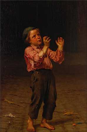 约翰·乔治·布朗（John George Brown，美国画家）-(一个肯定的收获（1876）)