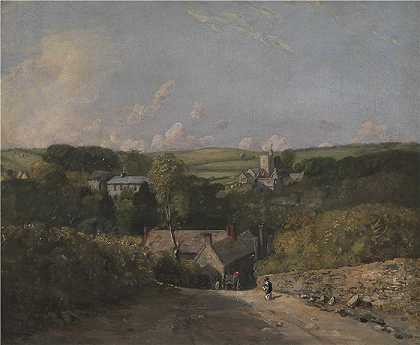 约翰·康斯特布尔（John Constable，英国画家）-(奥斯明顿村 (1816-1817))