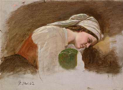 阿道夫·泰德曼（ Adolph Tidemand，挪威画家）-(战后研究（1862）)