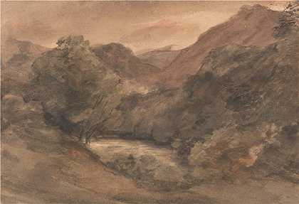 约翰·康斯特布尔（John Constable，英国画家）-(Borrowdale——晴天后的傍晚，1806 年 10 月 1 日)