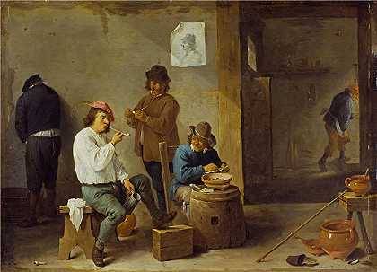 大卫·特尼尔斯（David Teniers the Younger，比利时画家）-(吸烟者 (1644))
