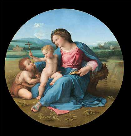 拉斐尔（Raphael，意大利画家）-阿尔巴·麦当娜（超）