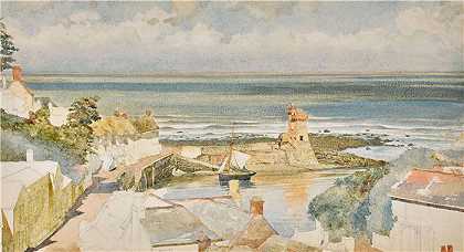 爱德华·约翰·波因特（Edward John Poynter，英国画家）-(德文郡林茅斯港)