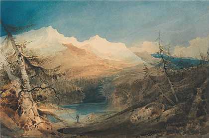 约翰·塞尔科特曼（John Sell Cotman ，英国画家）-(北威尔士的山地景观（约 1802 年）)