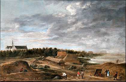 大卫·特尼尔斯（David Teniers the Younger，比利时画家）-(Hemiksem 附近的制砖工)