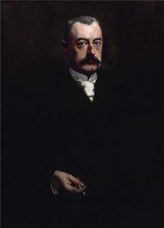 亨利·格韦克斯（Henri Gervex，法国画家）-(皮埃尔·瓦尔德克-卢梭 (1846-1904) 肖像(1894))