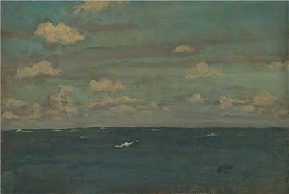 詹姆斯·麦克尼尔·惠斯勒(James McNeill Whistler，美国画家)-(紫与银——深海 (1893))