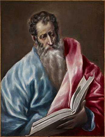 艾尔·葛雷柯（El Greco，希腊、西班牙画家 ）-(圣马太 (1610-1614))