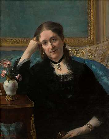 亨利·格韦克斯（Henri Gervex，法国画家）-(Blerzy 夫人肖像 (1884))