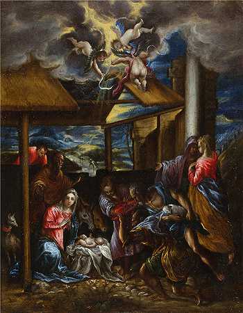 艾尔·葛雷柯（El Greco，希腊、西班牙画家 ）-(牧羊人的崇拜（约 1576-1577 年）)