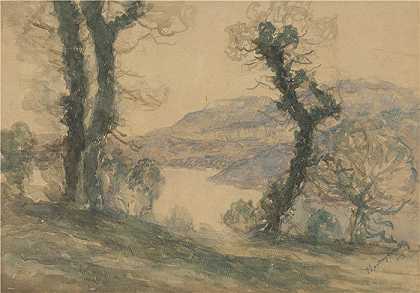 拉迪斯拉夫·梅德尼亚斯基（Ladislav Mednyánszky，匈牙利画家）-(风景 (1913))