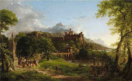 托马斯·科尔（Thomas Cole，美国画家）-(启程 (1837))