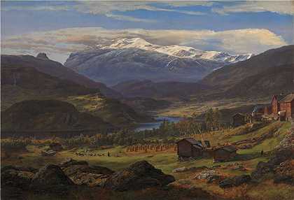约翰·克里斯蒂安·达尔（Johan Christian Dahl，挪威画家）-(来自瓦尔德雷斯的耶勒 (1851))