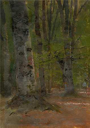 拉迪斯拉夫·梅德尼亚斯基（Ladislav Mednyánszky，匈牙利画家）-(森林内部研究（1890-1900）)