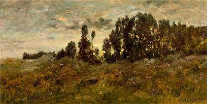 查尔斯·弗朗索瓦·杜比尼（Charles-Francois Daubigny，法国画家）-(风景 (1865))
