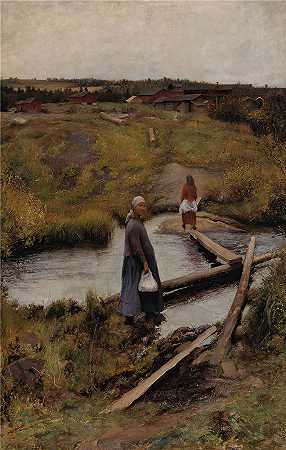 佩卡·哈洛宁(Pekka Halonen，芬兰画家）-(捷径 (1892))