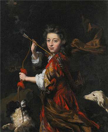 尼古拉斯·梅斯（Nicolaes Maes，荷兰画家）-(一个年轻贵族的肖像)