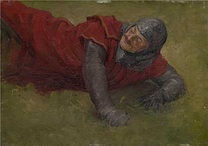 约瑟夫·哈努拉（Jozef Hanula，斯洛伐克画家）-(一名受伤士兵的研究（1895-1896 年）)