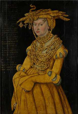 老卢卡斯·克拉纳赫（Lucas Cranach the Elder，德国画家）-(凯瑟琳公爵夫人的肖像)
