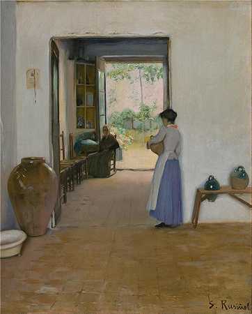 圣地亚哥·鲁西尼奥尔（Santiago Rusiñol，西班牙画家）-(锡切斯内部（约 1894 年）)