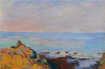让·巴蒂斯特·阿曼德·纪尧姆（Jean Baptiste Armand Guillaumin，法国画家）-(滨海圣宫 (1902))