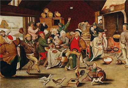 小彼得·勃鲁盖尔（Pieter Brueghel the Younger）-国王饮料