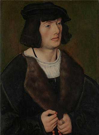 老卢卡斯·克拉纳赫（Lucas Cranach the Elder，德国画家）-(一个带着念珠的男人的肖像（约 1508 年）)