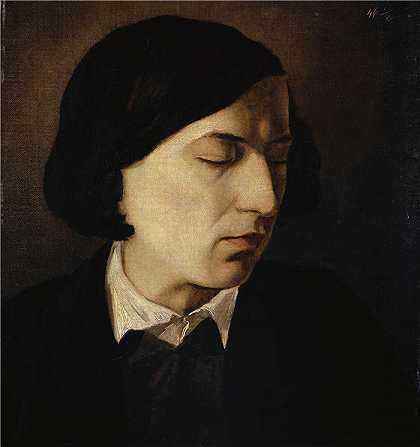 阿诺德·伯克林（瑞士画家 ，Arnold Böcklin）-(亚历山大·米凯利斯肖像（1846）)