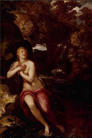 雅各布·丁托列托（Jacopo Tintoretto，意大利画家）-(旷野中的抹大拉（16世纪）)