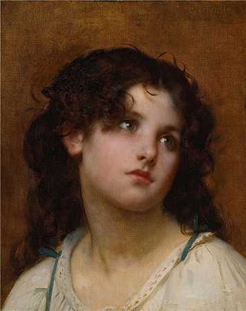 莱昂-让-​​巴西勒·佩罗（Léon-Jean-Basile Perrault，法国画家）-(一个年幼的孩子的肖像)
