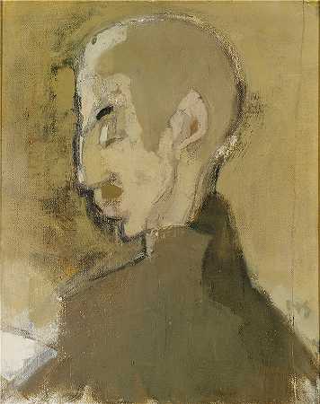海伦·施杰夫贝克（Helene Schjerfbeck，芬兰画家）-(地主二（一个男人的简介）（1928）)