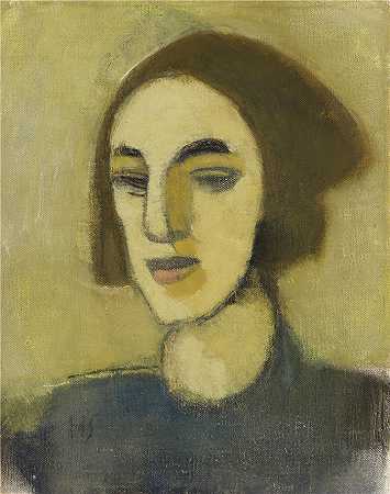 海伦·施杰夫贝克（Helene Schjerfbeck，芬兰画家）-(洛维萨女孩 (1941 – 1942))
