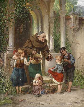 阿道夫·洪堡（Adolf Humborg，奥地利画家）-(儿童樱桃)