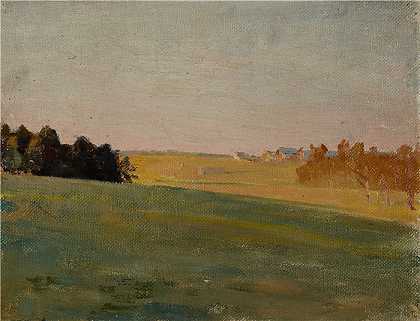 扬·恰格林斯基（Jan Ciągliński ，波兰画家）-(晚上 (1910)(1))