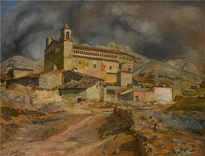 伊格纳西奥·祖洛加 (Ignacio Zuloaga，西班牙画家)-(马伦达教堂)