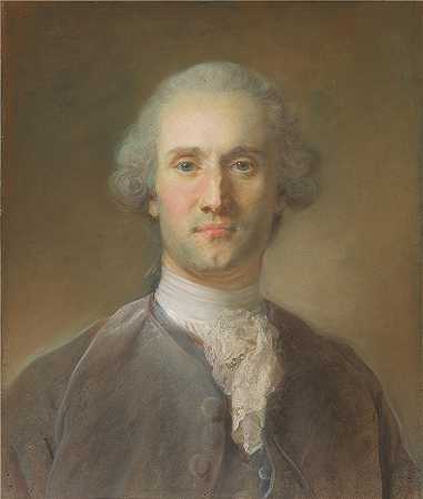 让-巴蒂斯特·佩罗诺（Jean-Baptiste Perronneau,法国画家）-(一个男人的肖像)