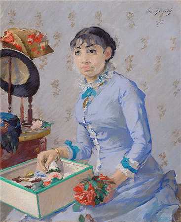 伊娃·冈萨雷斯（Eva Gonzalès，法国画家）-(女帽匠 (1872–1882))