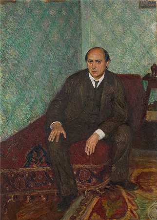 理查德·格斯特（Richard Gerstl，奥地利画家）-(阿诺德·舍恩伯格肖像（1907年左右）)