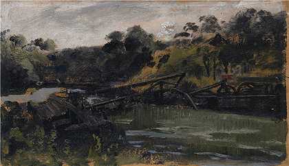 恩斯特·施蒂克伯格（Ernst Stückelberg，瑞士画家）-(1891 年 6 月 14 日慕尼黑火车事故后倒塌的桥梁)