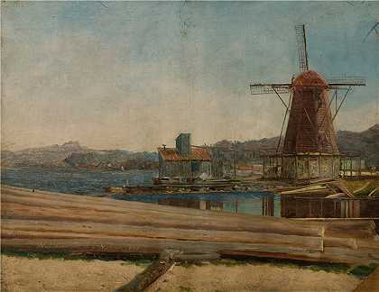 阿玛拉杜斯·尼尔森 （Amaldus Nielsen，挪威画家 ）-(曼达尔·加弗里埃 (1858))