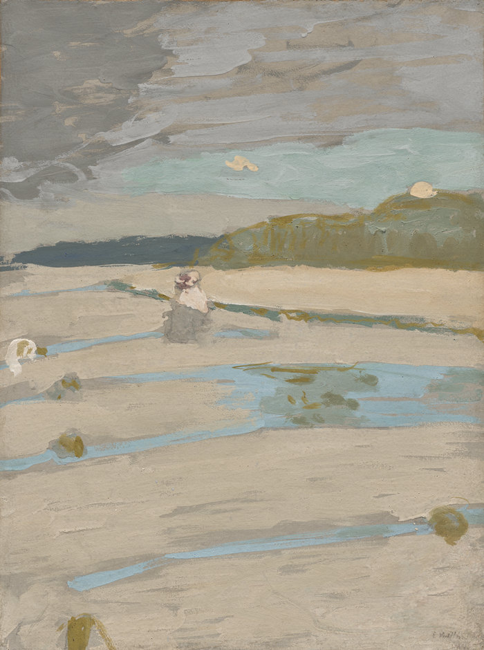 爱德华·维亚尔[Édouard Vuillard，法国画家]作品-圣雅克特海滩 1909