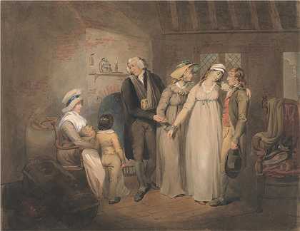 弗朗西斯·惠特利（Francis Wheatley，英国画家）-(奥利维亚回到她的家人身边)