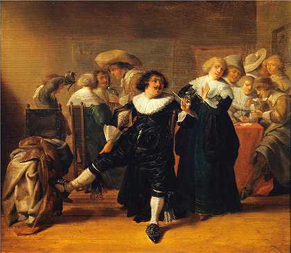安东尼·帕拉梅德斯（Anthonie Palamedesz，荷兰画家）作品-(歌舞表演 (1630 – 1640))