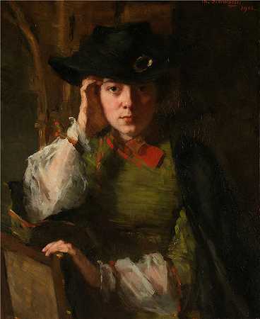 特蕾莎·施瓦茨（Thérèse Schwartze，荷兰画家）-(莉齐·安辛格的肖像（1902 年）)