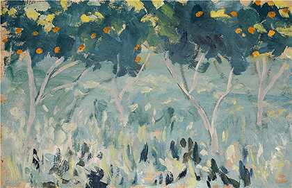 恩斯特·希斯（Ernst Schiess，瑞士画家）-(橘子树)