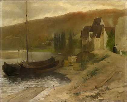 恩斯特·希斯（Ernst Schiess，瑞士画家）-(美因河景观 （1872 年）)